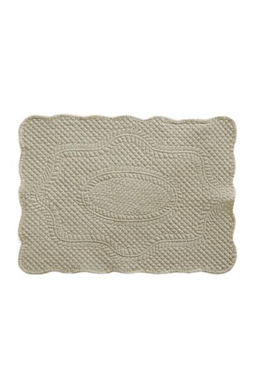 QUILTED PLACEMAT - Blue / Grey by Zara