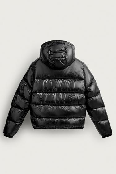 BLOUSON DÉPERLANT 80 % DUVET ET 20 % PLUMES - Noir de Zara - Image 9
