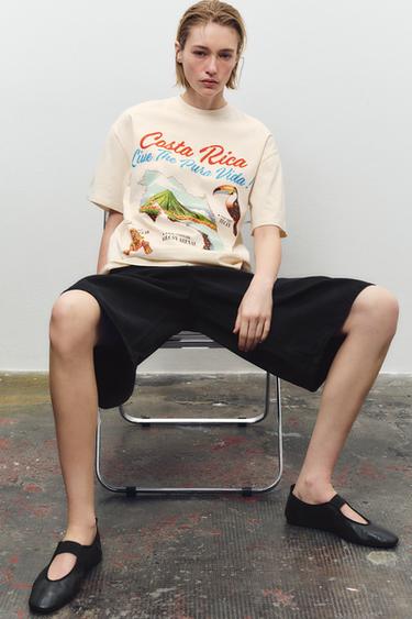 COSTA RICA T-SHIRT - Beige by Zara - Image 1