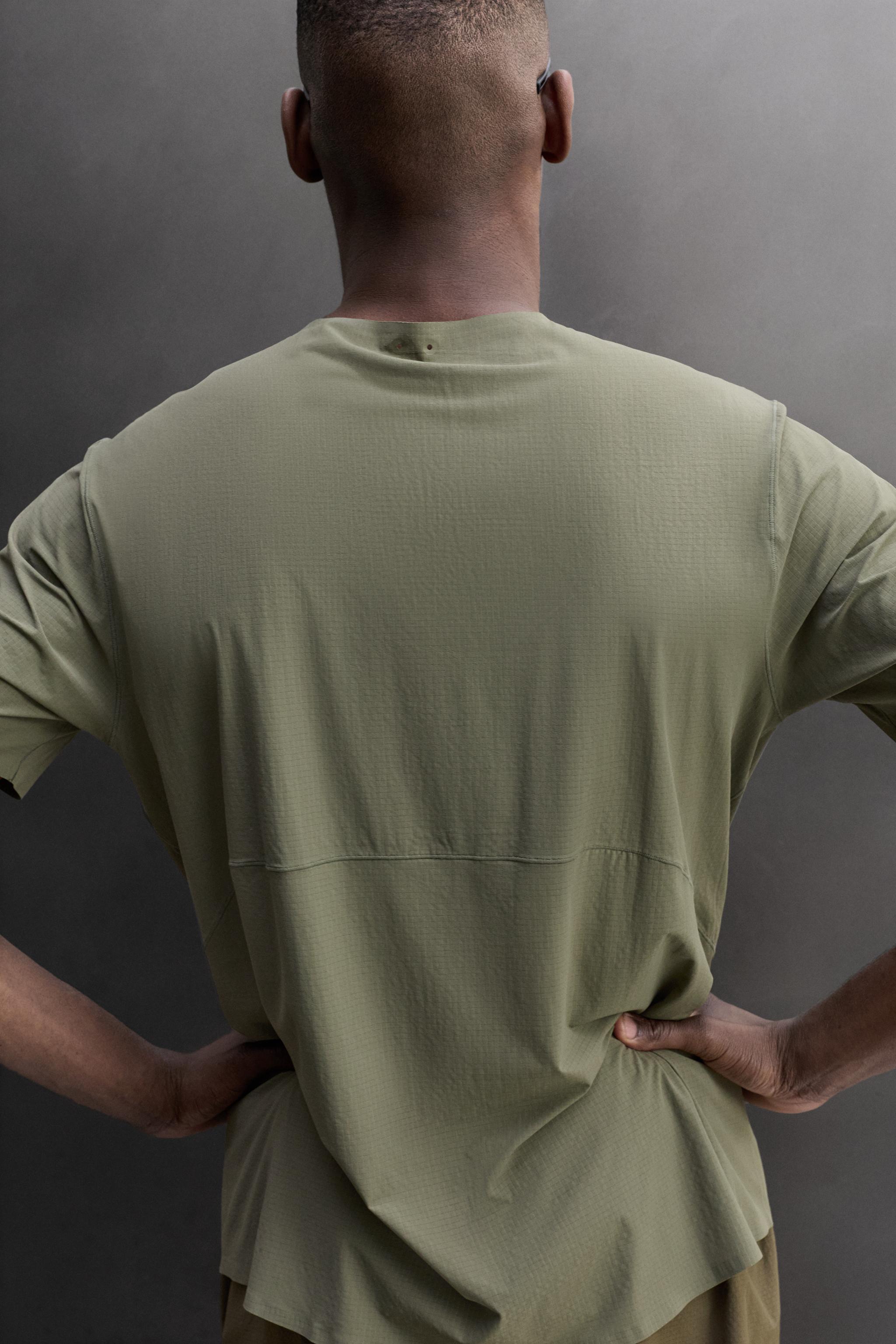 Мужские рубашки Zara TECHNICAL TEXTURED SHIRT — фото 7
