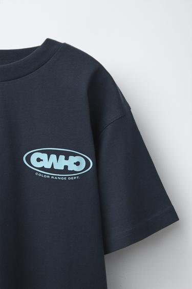 LOGO PRINT T-SHIRT - Dark anthracite by Zara - Image 2