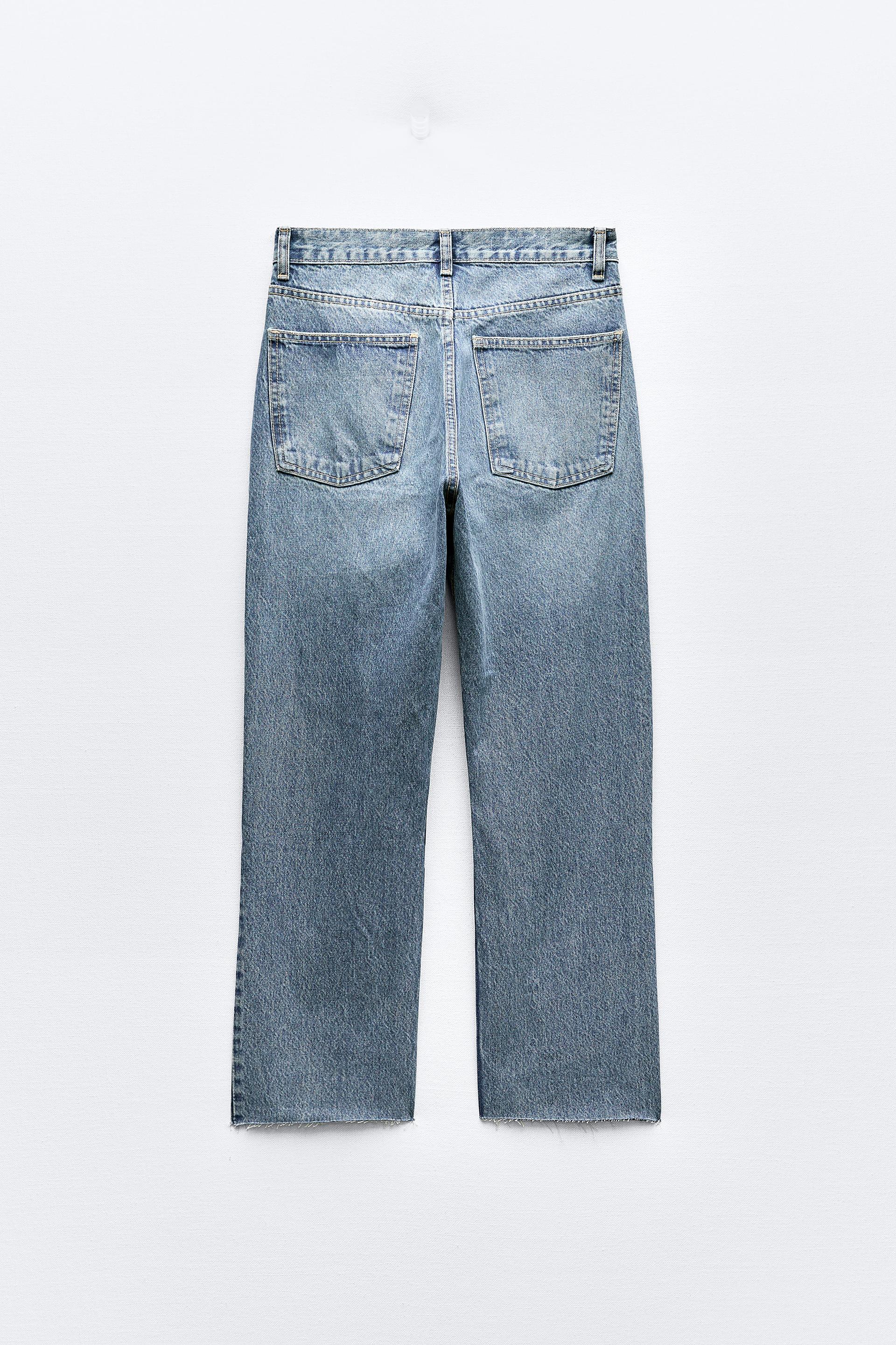 TRF wide leg jeans in light blue from Zara 🥰