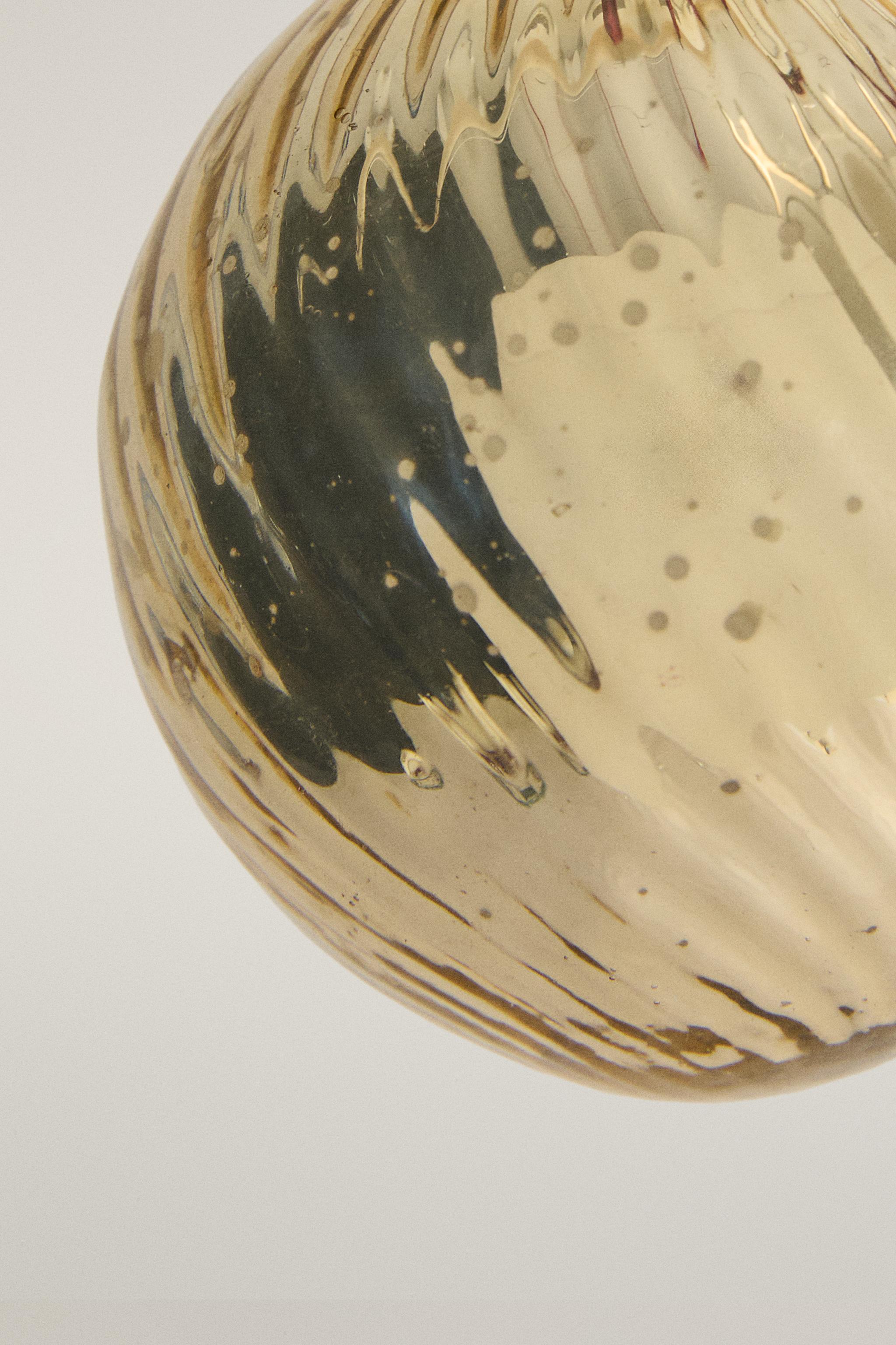 MERCURY-EFFECT BAUBLE CHRISTMAS TREE DECORATION