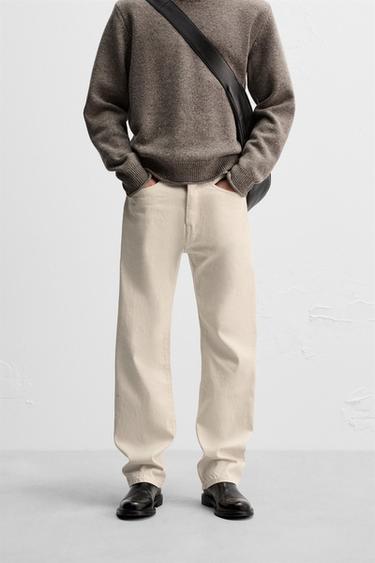 JEANS SLIM FIT - Blanco roto de Zara
