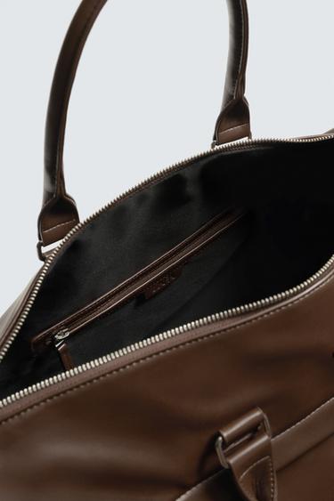 SAC DE VOYAGE LISSE - Marron de Zara - Image 5