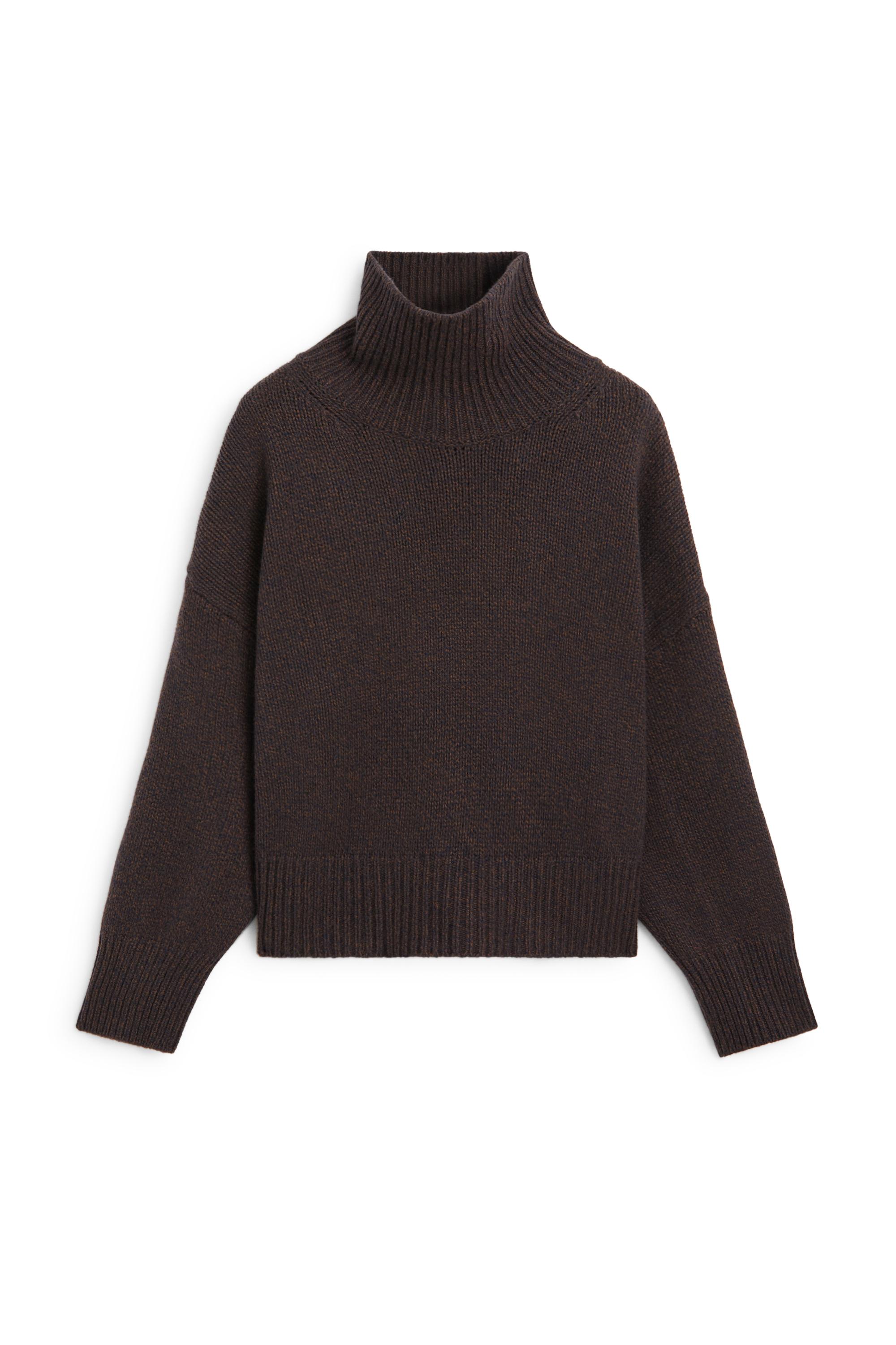100% wool oversize knit sweater - Burnt orange | ZARA United States