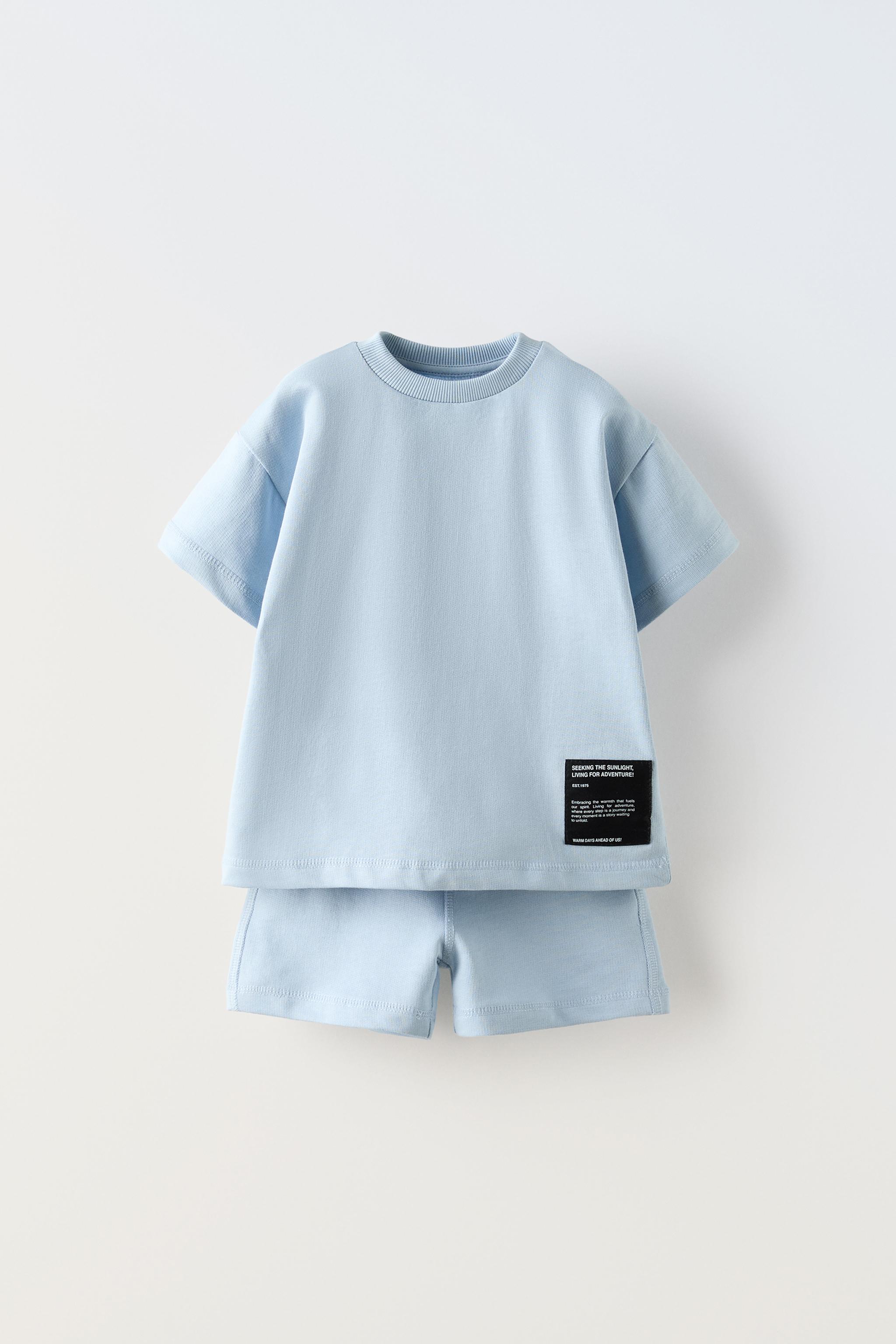 Zara order Kids Blue Waffle Set