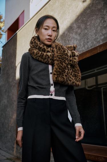 CHAQUETA COMBINADA PUNTO - Gris vigoré de Zara