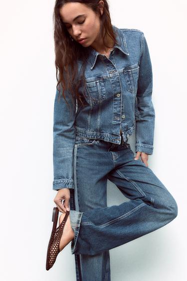 ПЛЕТЕНЫЕ БАЛЕТКИ С РЕМЕШКОМ НА ПЯТКЕ — КОРИЧНЕВЫЙ от Zara — изображение 0
