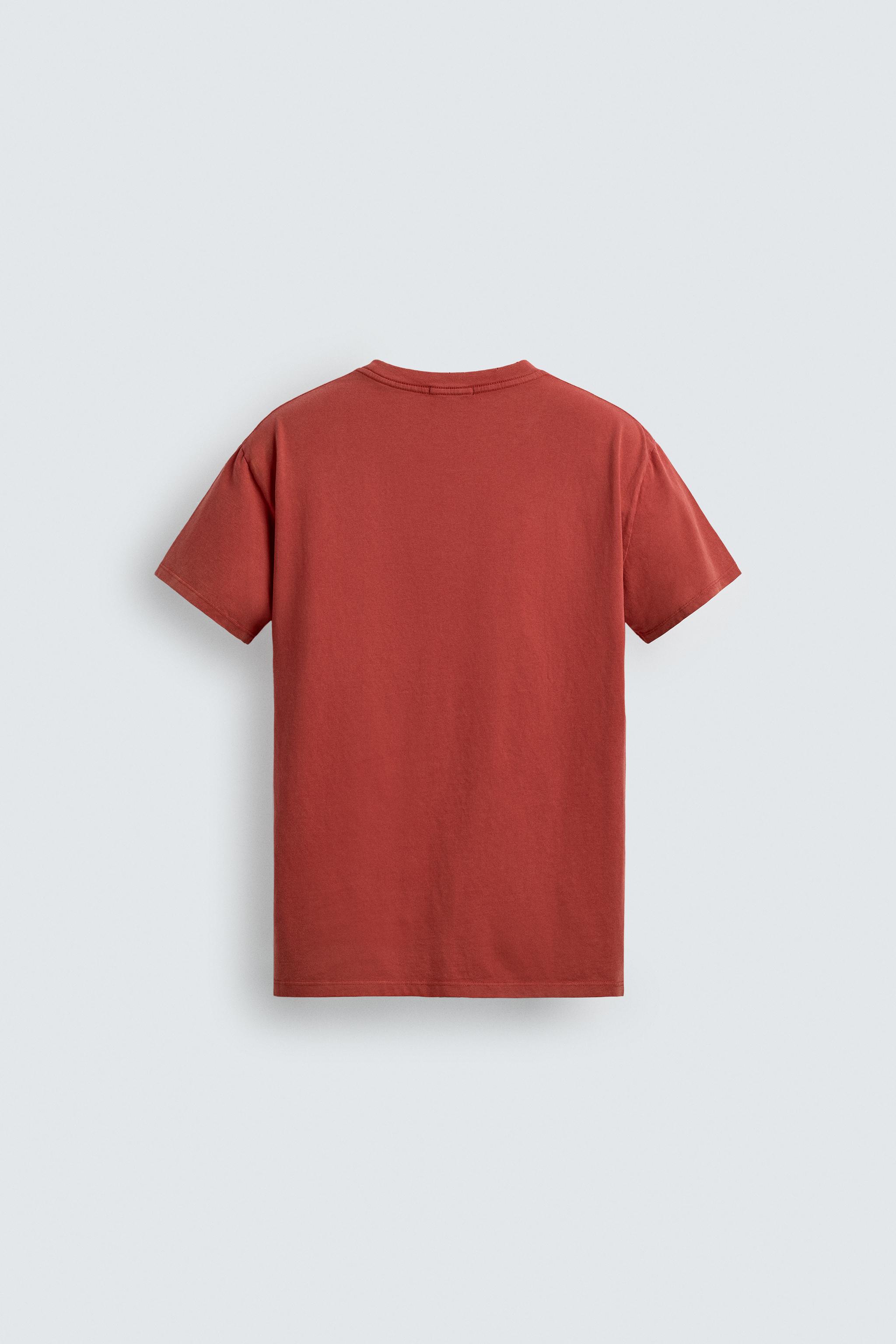 WASHED TEXT PRINT T-SHIRT
