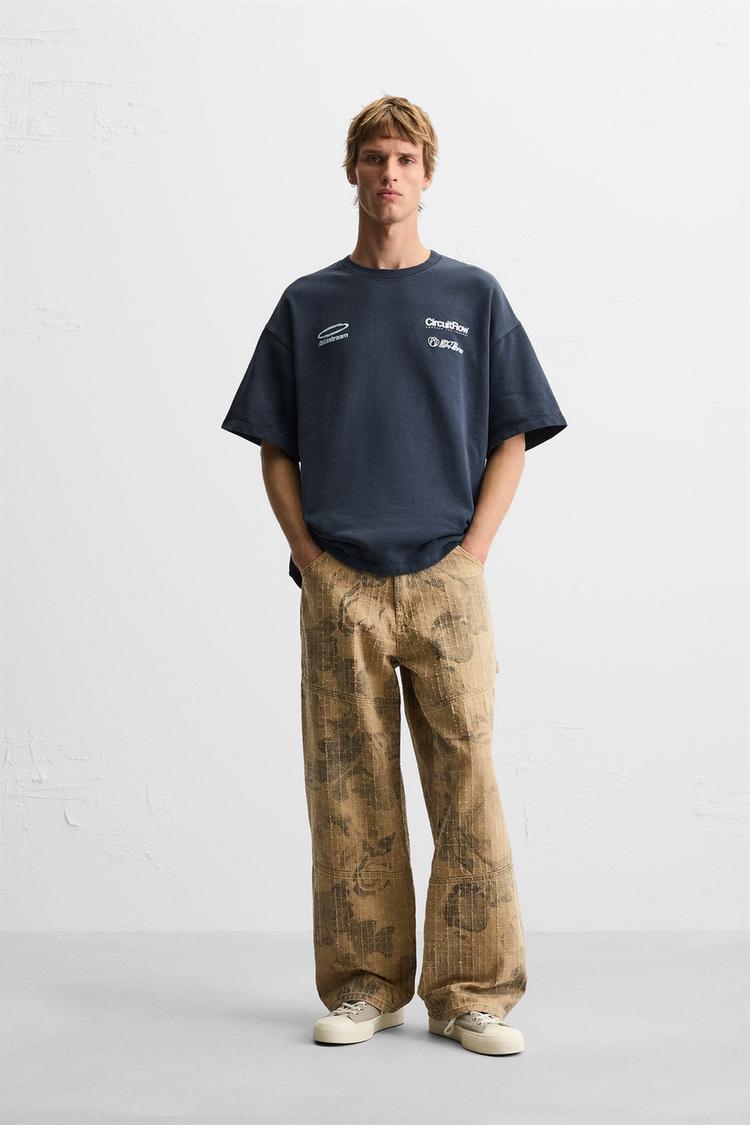 BLUE PANTS RELAXED FIT IN FRENCH TERRY, BABY