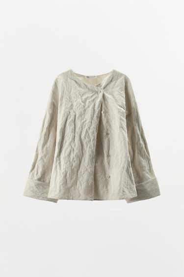 LIMITED EDITION STRIPED TOP - Beige by Zara - Image 6