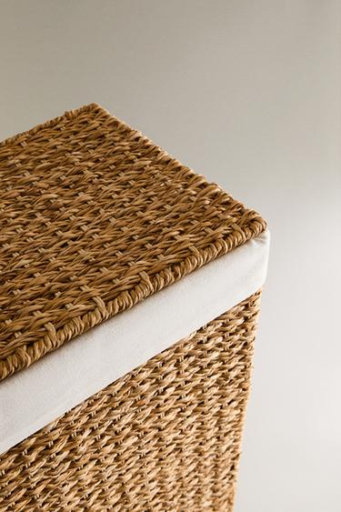 FABRIC-LINED LAUNDRY BASKET - Brown by Zara - Image 2