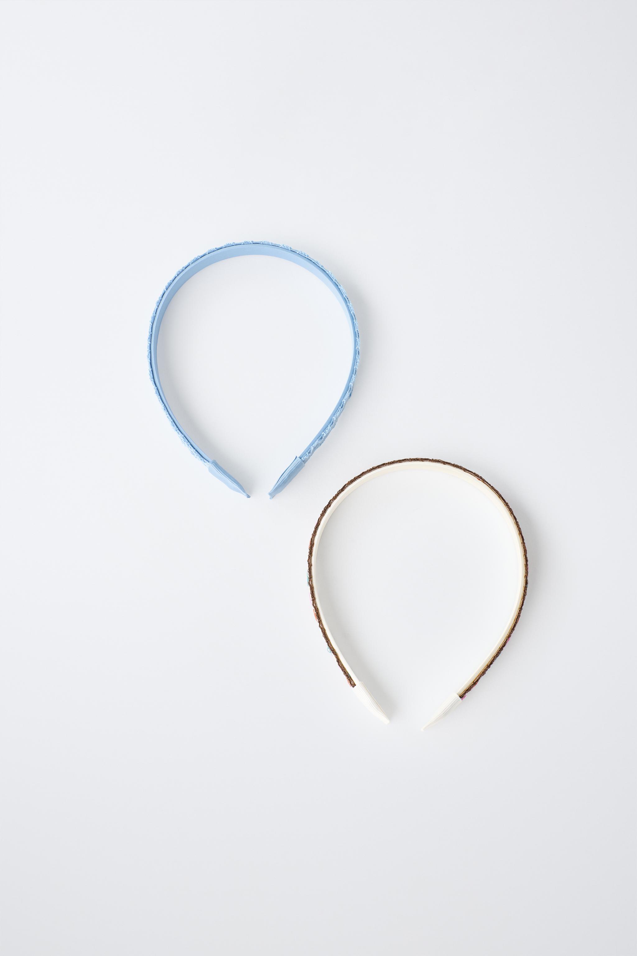 TWO-PACK OF EMBROIDERED HEADBANDS — Multicolored
