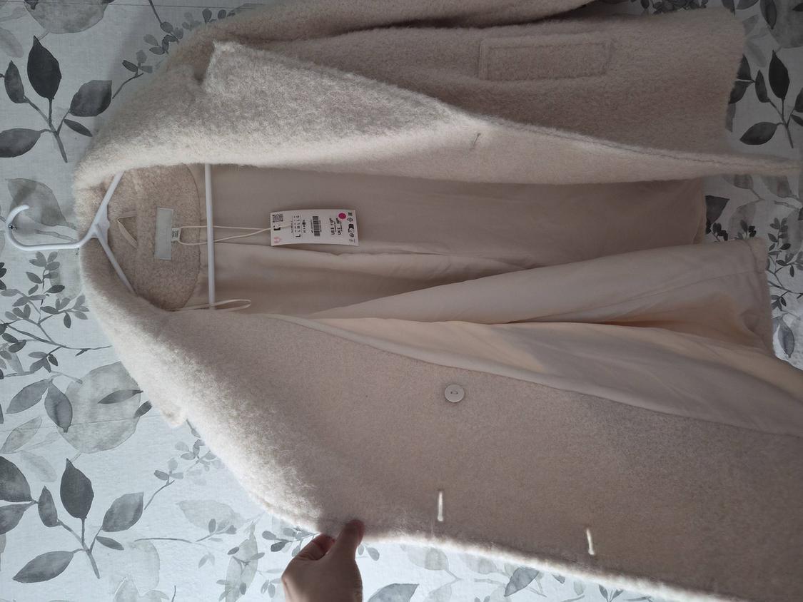 BOUCLÉ DOUBLE-BREASTED MID-LENGTH COAT - Image 7