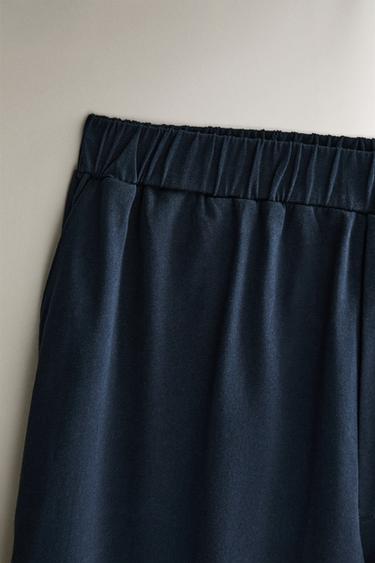 PANTALON JERSEY - Bleu de Zara - Image 1