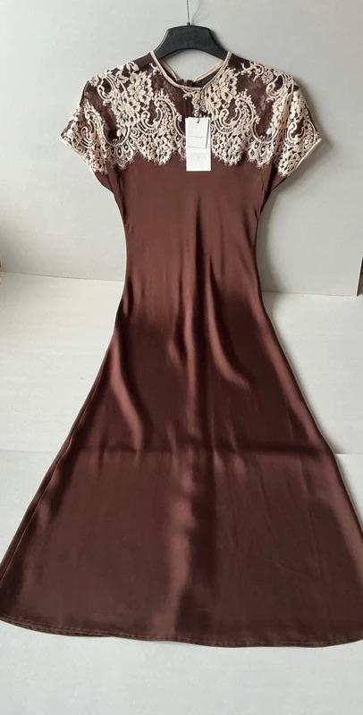 ZW COLLECTION LIMITED EDITION SATIN LACE DRESS - Image 3