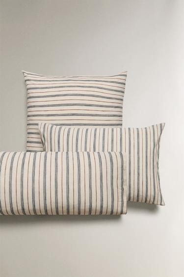 Zara DYED THREAD PILLOWCASE - Light beige - Image 0