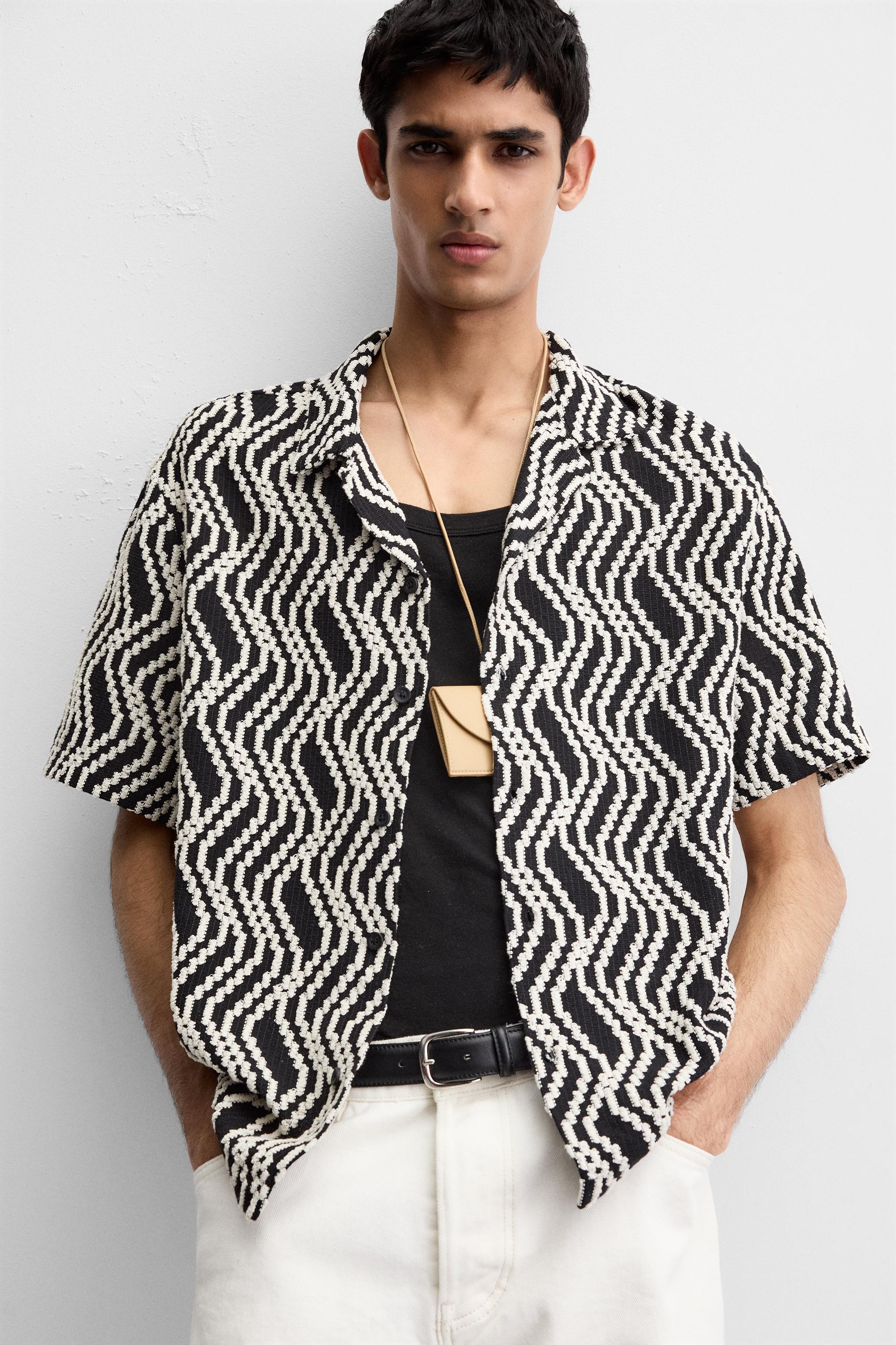 JACQUARD SHIRT - Beige | ZARA United States