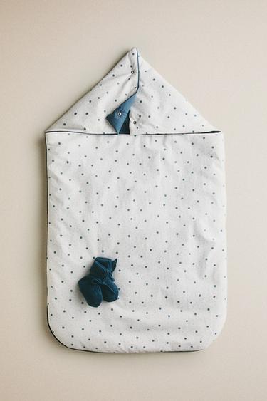 NID D’ANGE COTON FEUILLES - Bleu de Zara
