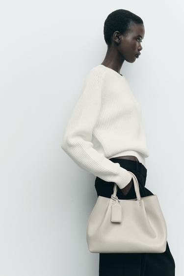 BOLSO CITY PINZAS - Crudo de Zara