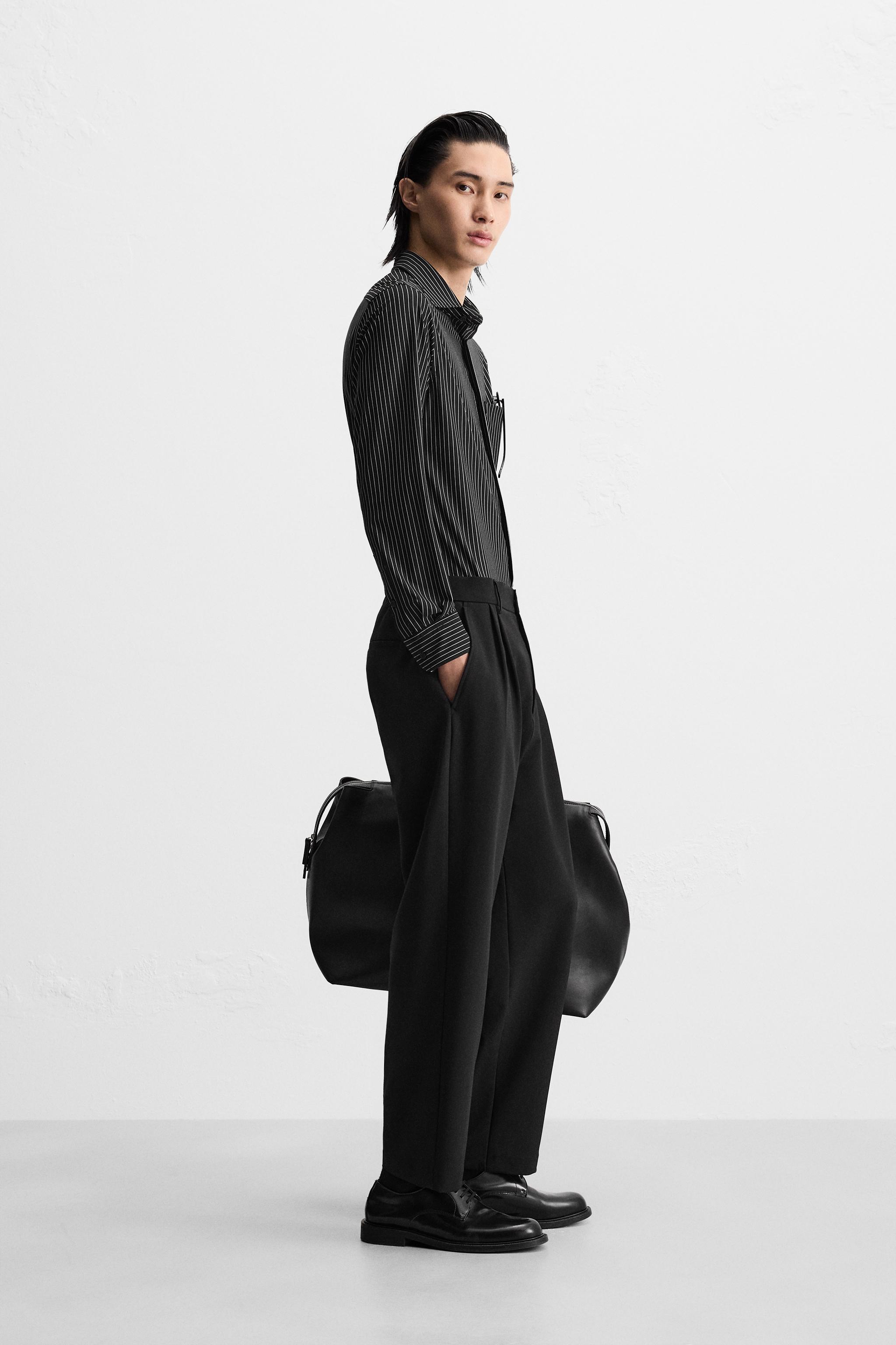 美品 現行 ZARA 50 Lサイズ ストレッチ スーツ セットアップ