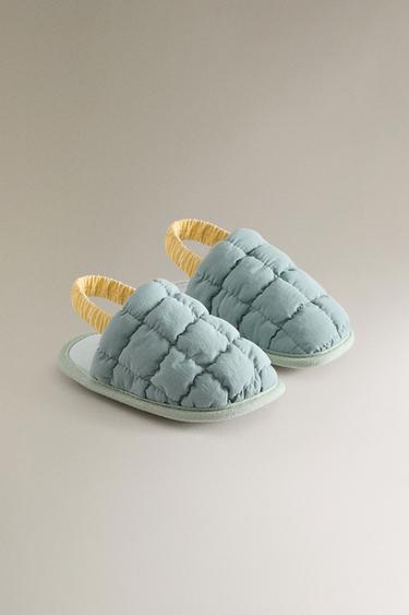 CHAUSSONS MATELASSÉS OUVERTS À L’ARRIÈRE ENFANT - Bicolore de Zara - Image 1