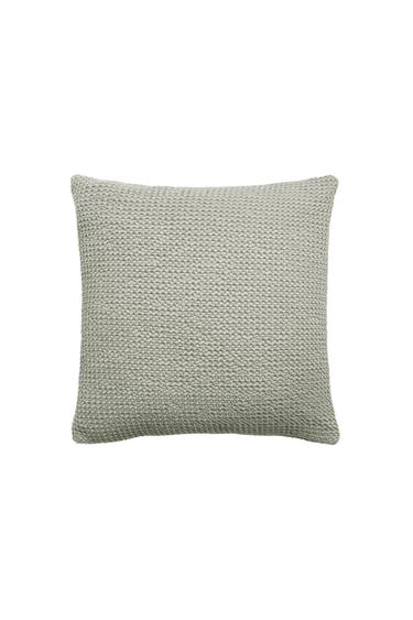 FUNDA COJÍN WAFFLE - Verde agua de Zara