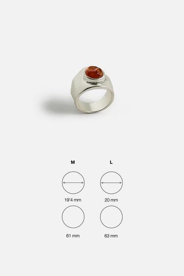 BAGUE CHEVALIÈRE CONTRASTE - Argent de Zara - Image 5