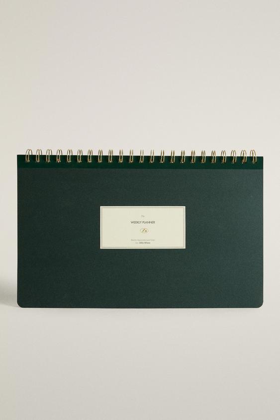 WEEKLY DESK PLANNER - Green by Zara - Image 0
