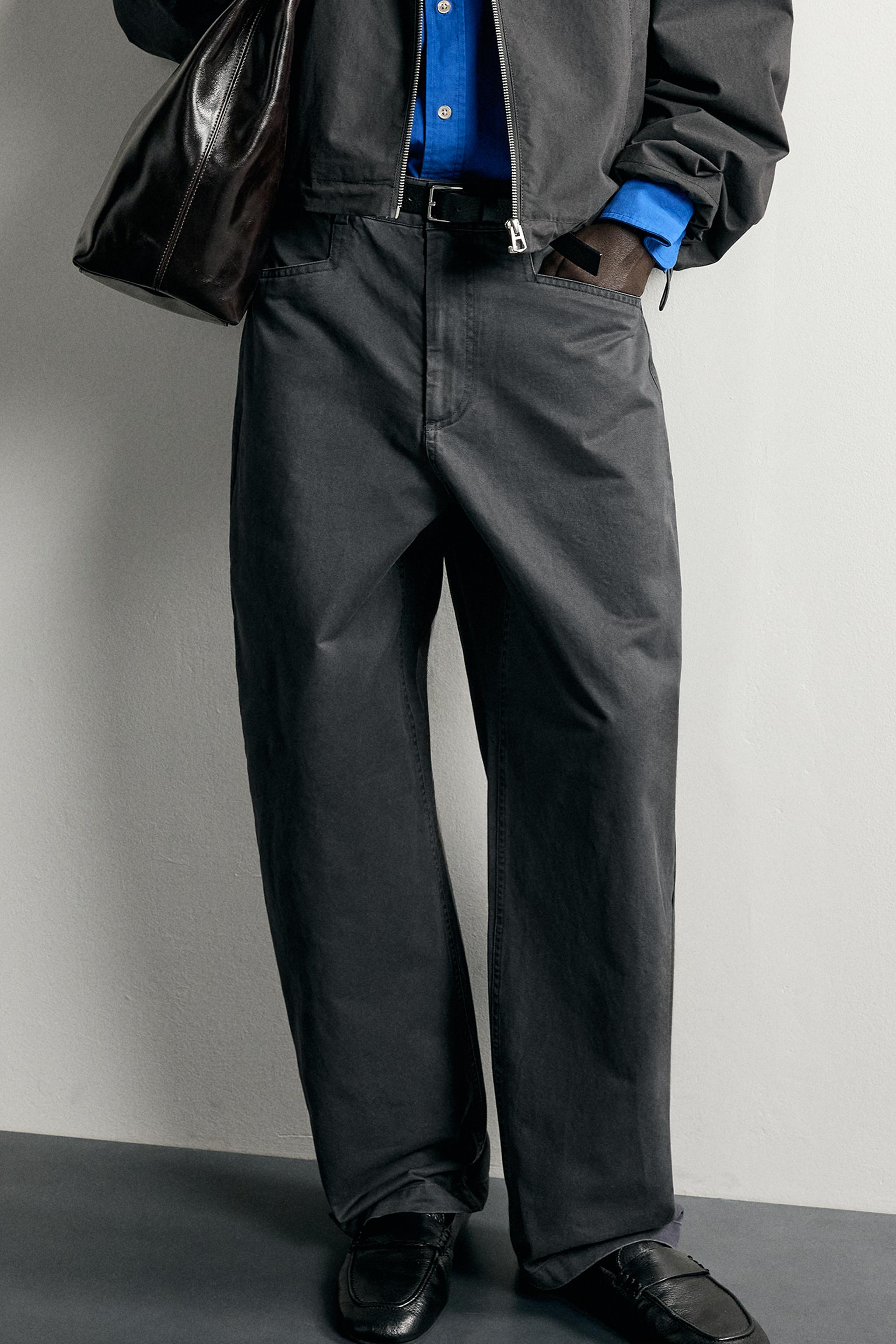 PANTALON CHINO STRAIGHT FIT DÉLAVÉ