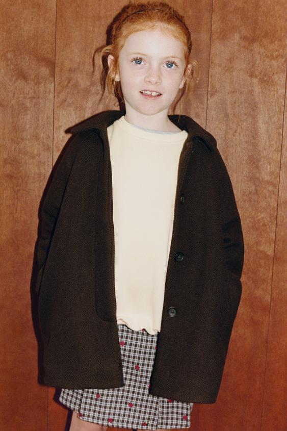WOOL EFFECT MANTECO COAT - Chocolate by Zara - Image 0