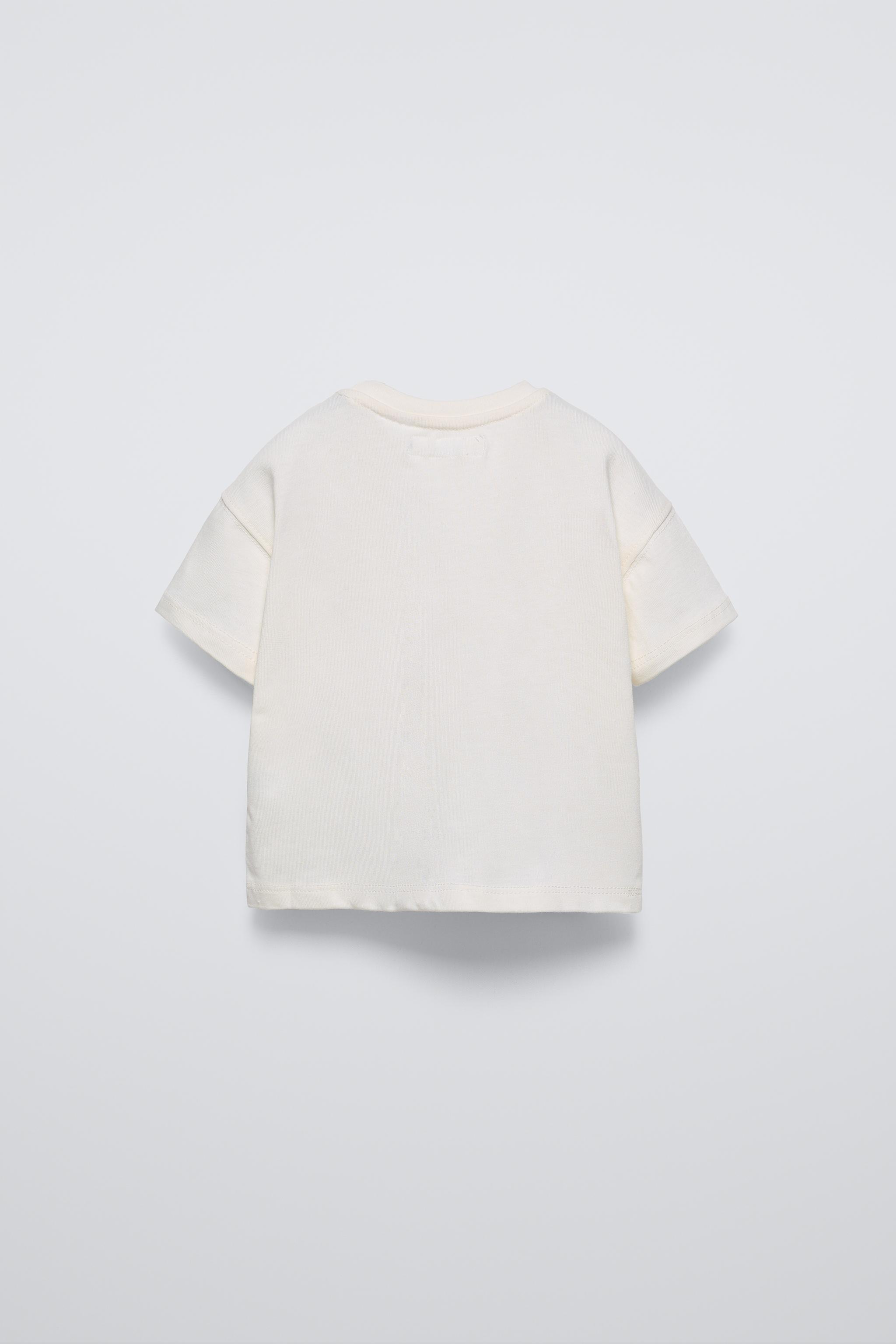 ★ドイツ発*ZARA*新作*アートワークパッチTシャツ/WHITE★ ノット テクスチャー Tシャツ - ホワイト | ZARA Japan / 日本