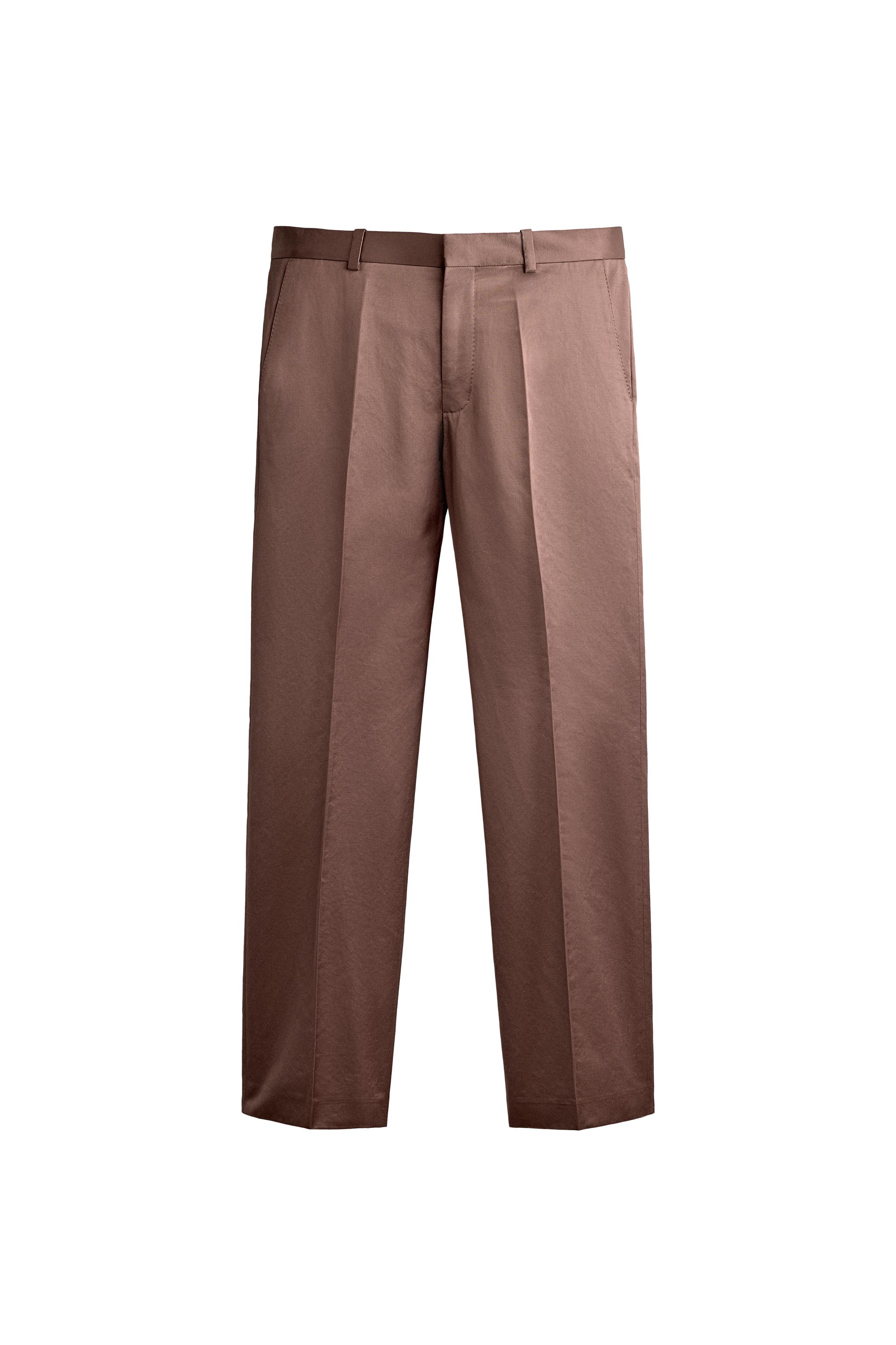 PANTALÓN SATINADO STRAIGHT FIT