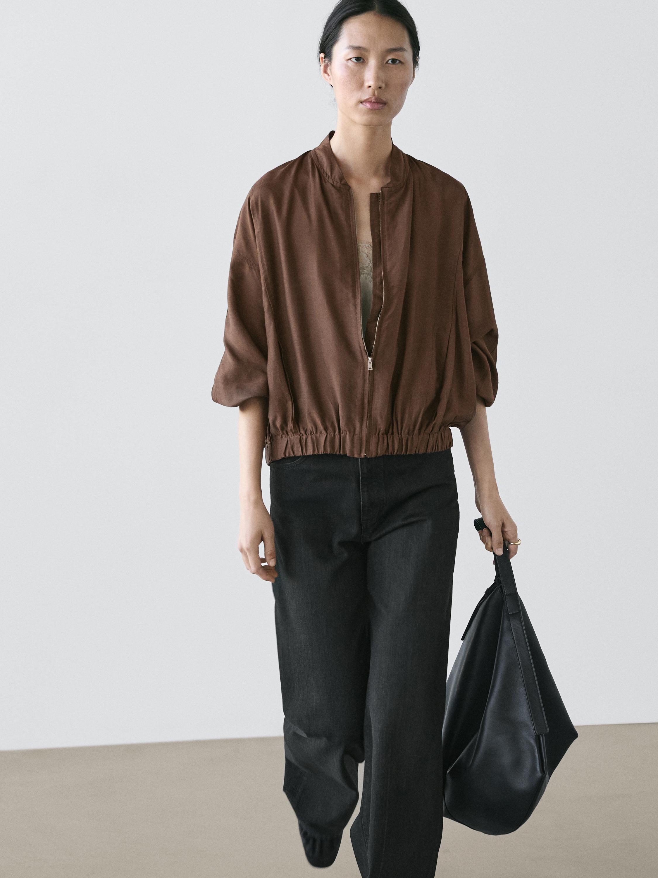 Veste bomber fluide