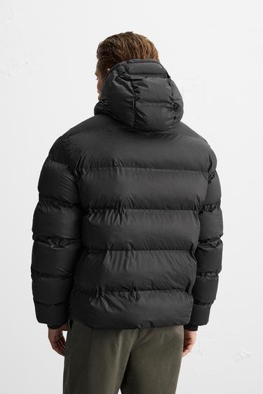 VESTE REMBOURRÉE À CAPUCHE - Noir de Zara - Image 2