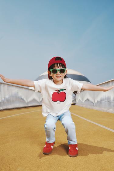 Zara 水果印花T恤 - 白色