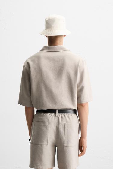 CHEMISE POLO RELAXED FIT - Gris moyen de Zara - Image 2