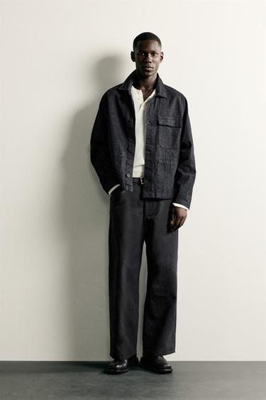 SOBRECAMISA DENIM BOLSILLOS - Índigo de Zara - Imagen 0