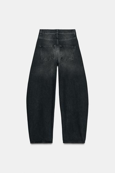 JEAN ZW COLLECTION BARREL TAILLE HAUTE - Noir de Zara - Image 5