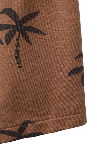 PALM TREE TEXTURED BERMUDA SHORTS - Light brown by Zara