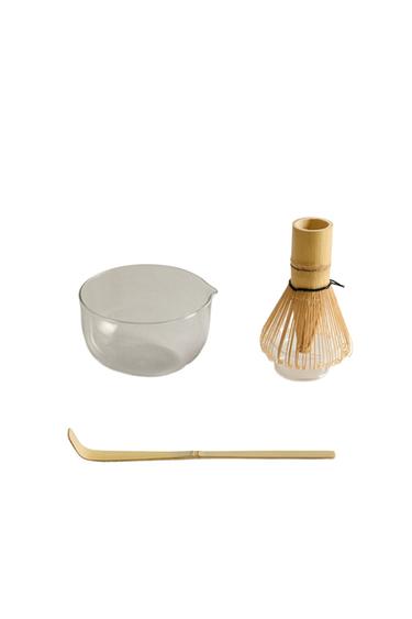 BOROSILICATE GLASS MATCHA TEA SET - Transparent by Zara