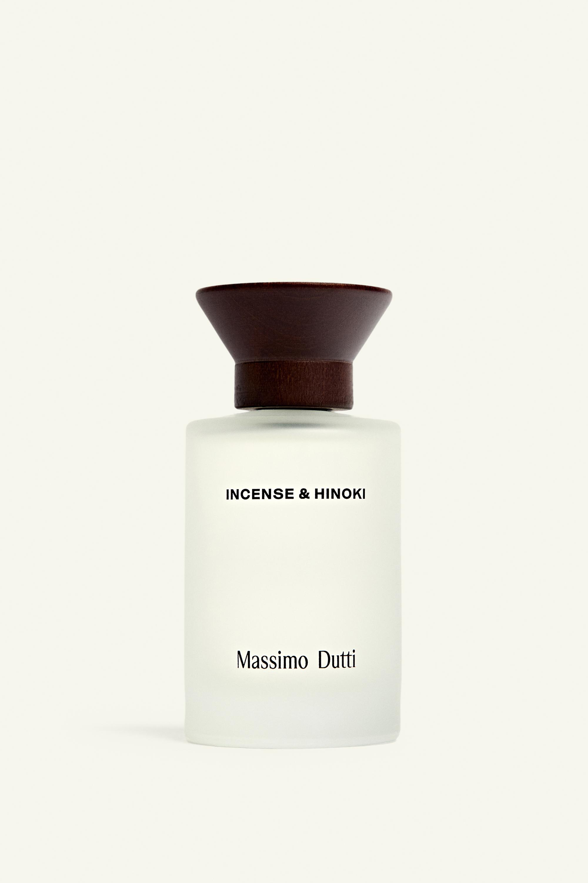 (100 ML) MASSIMO DUTTI INCENSE & HINOKI EAU DE PARFUM — Dark green