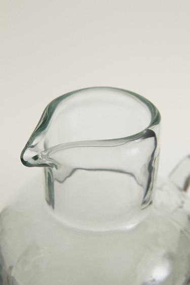 HAMMERED GLASS JUG - Transparent by Zara - Image 1