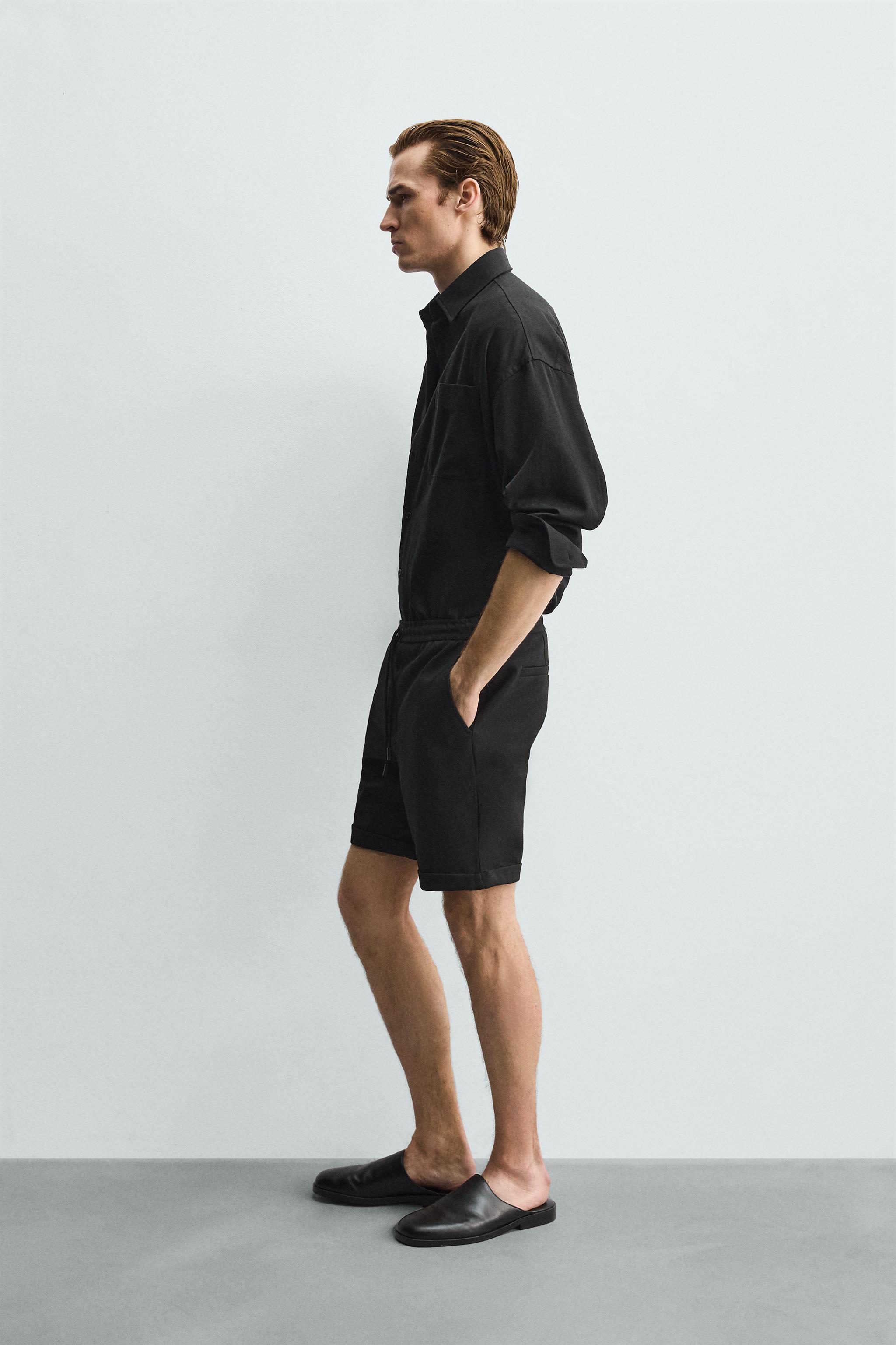 Мужские шорты Zara COMFORT REGULAR FIT SHORTS — фото 4