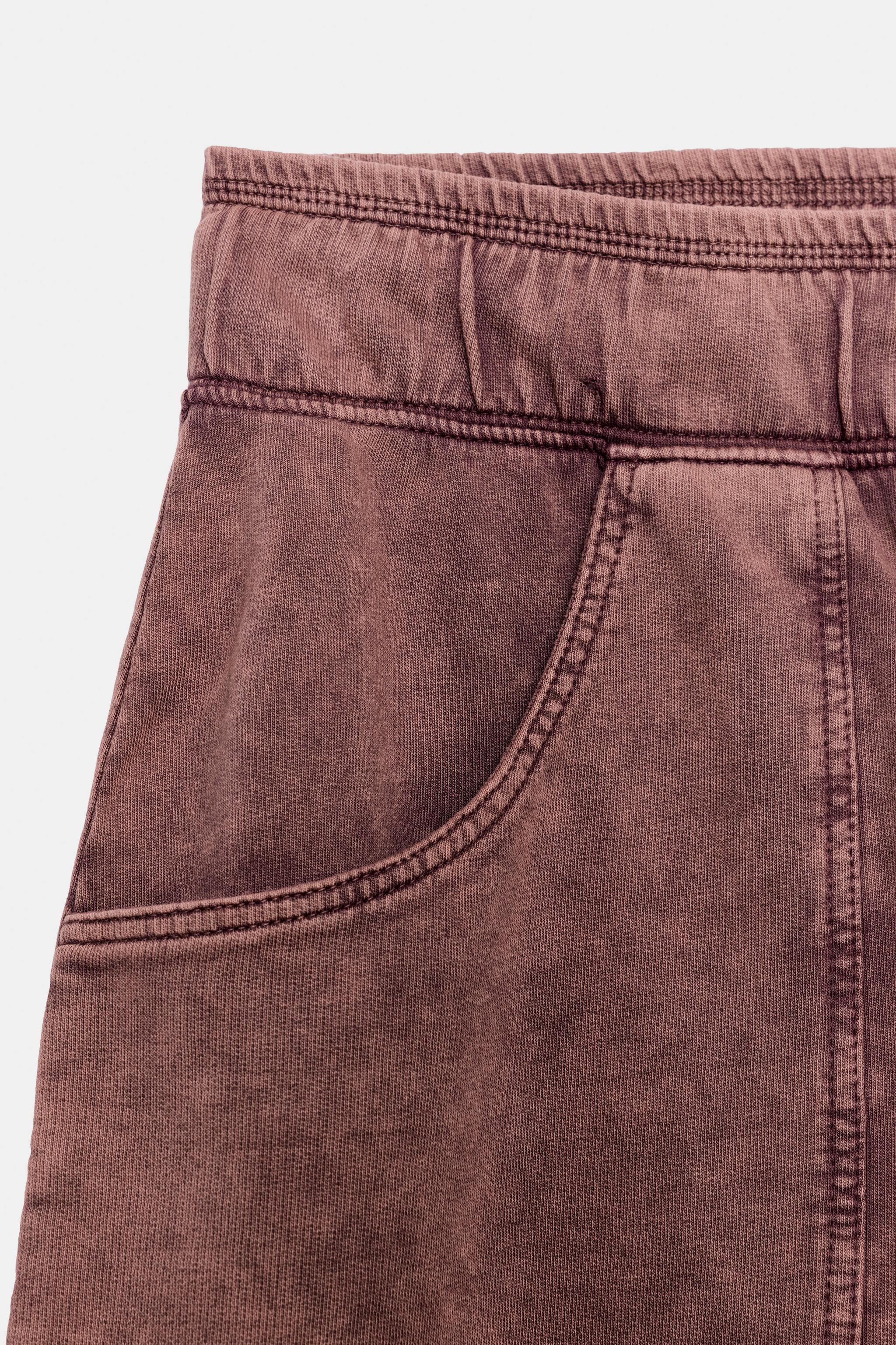Женские шорты Zara WASHED EFFECT LONG BERMUDA SHORTS — фото 8