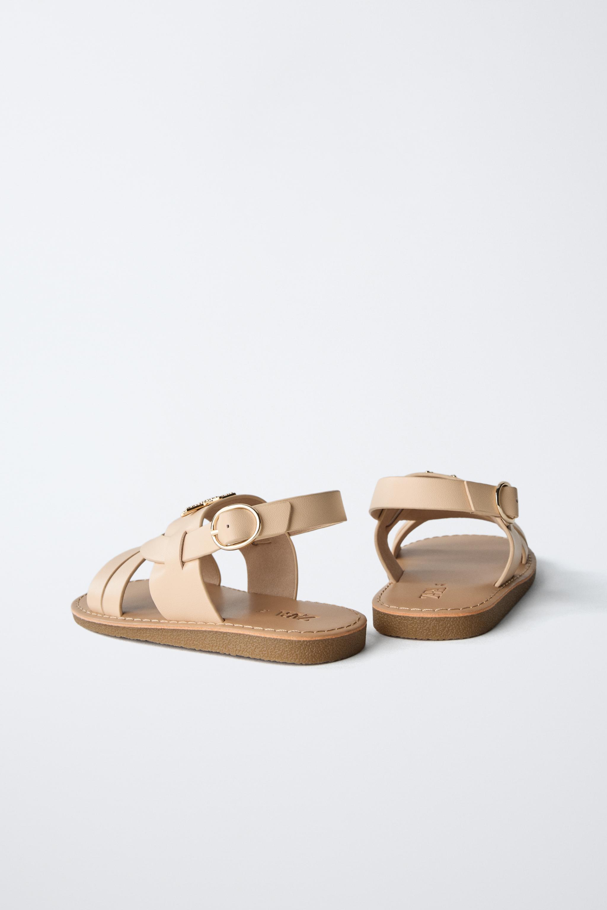 DETAILED SANDALS - Sand Brown | ZARA South Africa