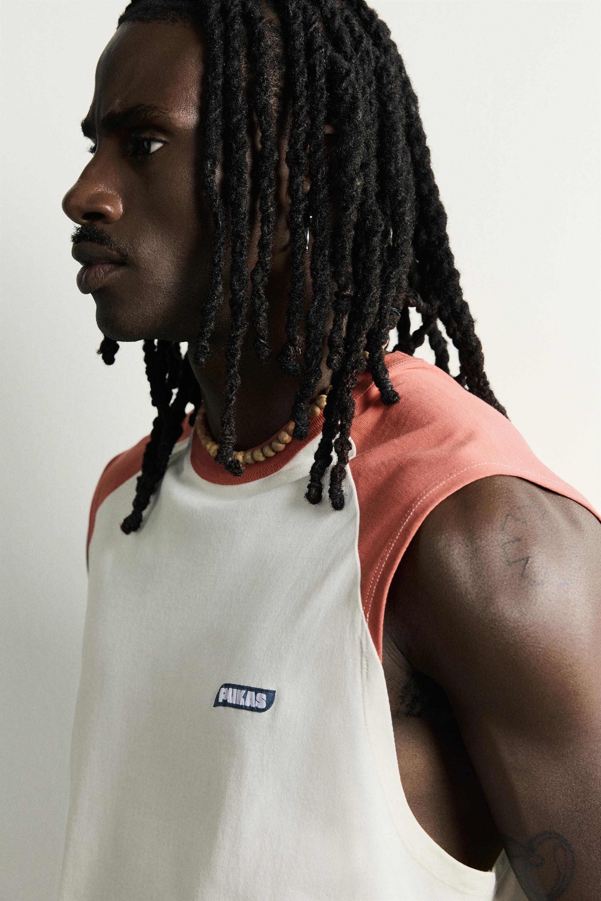 Zara PUKAS SURF X ZARA BLOK RENKLİ TANK T-SHIRT görsel 5