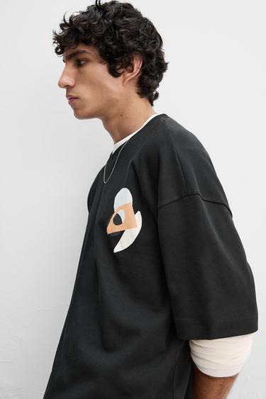 SWEAT INTERLOCK PIÈCE - Noir de Zara - Image 5