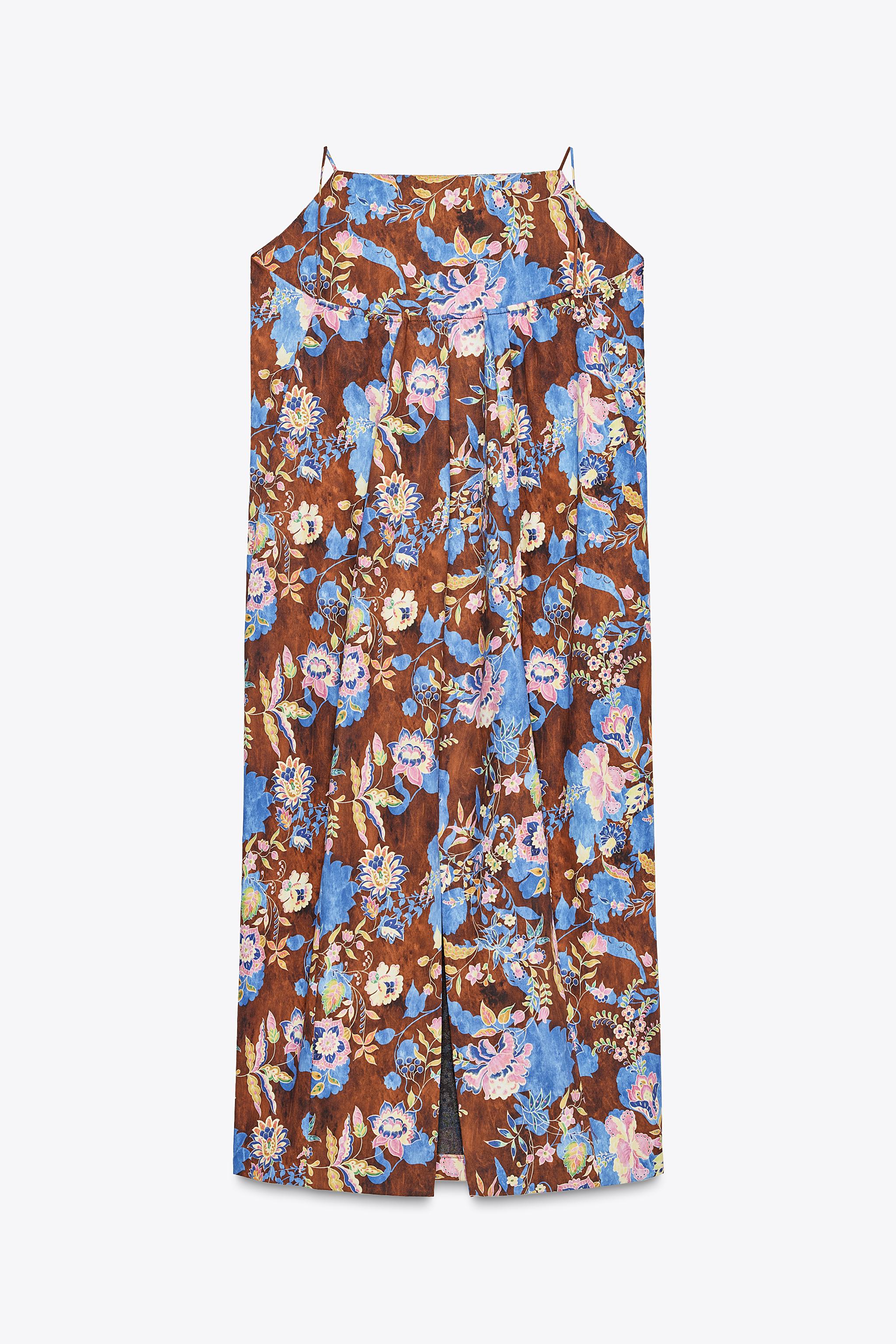 【ZARA】フラワー ポプリン ワンピース 7521/314/644 フラワー ポプリン ワンピース - ライトピンク | ZARA Japan / 日本